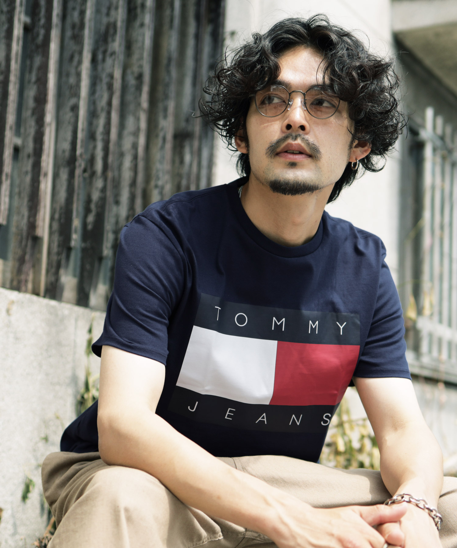 クーポン】TOMMY HILFIGER(トミー ヒルフィガー) TJフラッグTEE / T