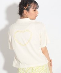PINK-latte/バックハートプリント襟付きTシャツ/504767716