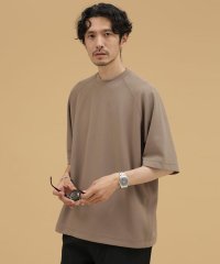 nano・universe/LB.03/梨地ダンボールラグランクルーネックTシャツ/504738044