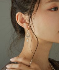 niana/パーティー イヤリング 両耳 アクセサリー ビジュー パール シンプル フェイクパール ゴールド シルバー ドレス ジュエリー 結婚式 セレモニー 入園式 卒園/504768369