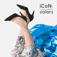 mamian/iCoN COLORS:ポインテッドトゥスエード7cmヒールパンプス/504770555