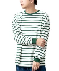  GENELESS/ジェネレス GENELESS tシャツ メンズ 長袖 ボーダー 長袖tシャツ レトロボーダー ゆったり ビッグサイズ クルーネック/504770770