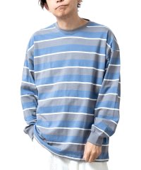  GENELESS/ジェネレス GENELESS tシャツ メンズ 長袖 ボーダー 長袖tシャツ レトロボーダー ゆったり ビッグサイズ クルーネック/504770770