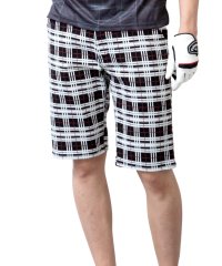  GENELESS/ジェネレス GENELESS ゴルフパンツ メンズ ゴルフウェア 夏 用 ハーフパンツ膝丈 ショートパンツ ストレッチ 千鳥 チェック/504770788