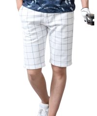  GENELESS/ジェネレス GENELESS ゴルフパンツ メンズ ゴルフウェア 夏 用 ハーフパンツ膝丈 ショートパンツ ストレッチ 千鳥 チェック/504770788