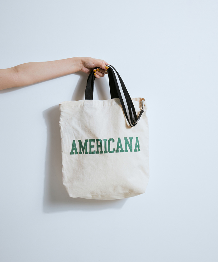 Americana × SALON adam et rope' 2way トート 楽天市場】【Americana for SALON】2WAYロゴトートバッグ SALON