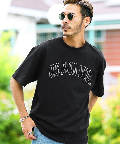 Us Polo Assn ユーエスポロアッスン ブランド別注オーバーサイズナンバリングtシャツ Tシャツ メンズ ティーシャツ 半袖 クルーネック ジギーズショップ Jiggys Shop D Fashion