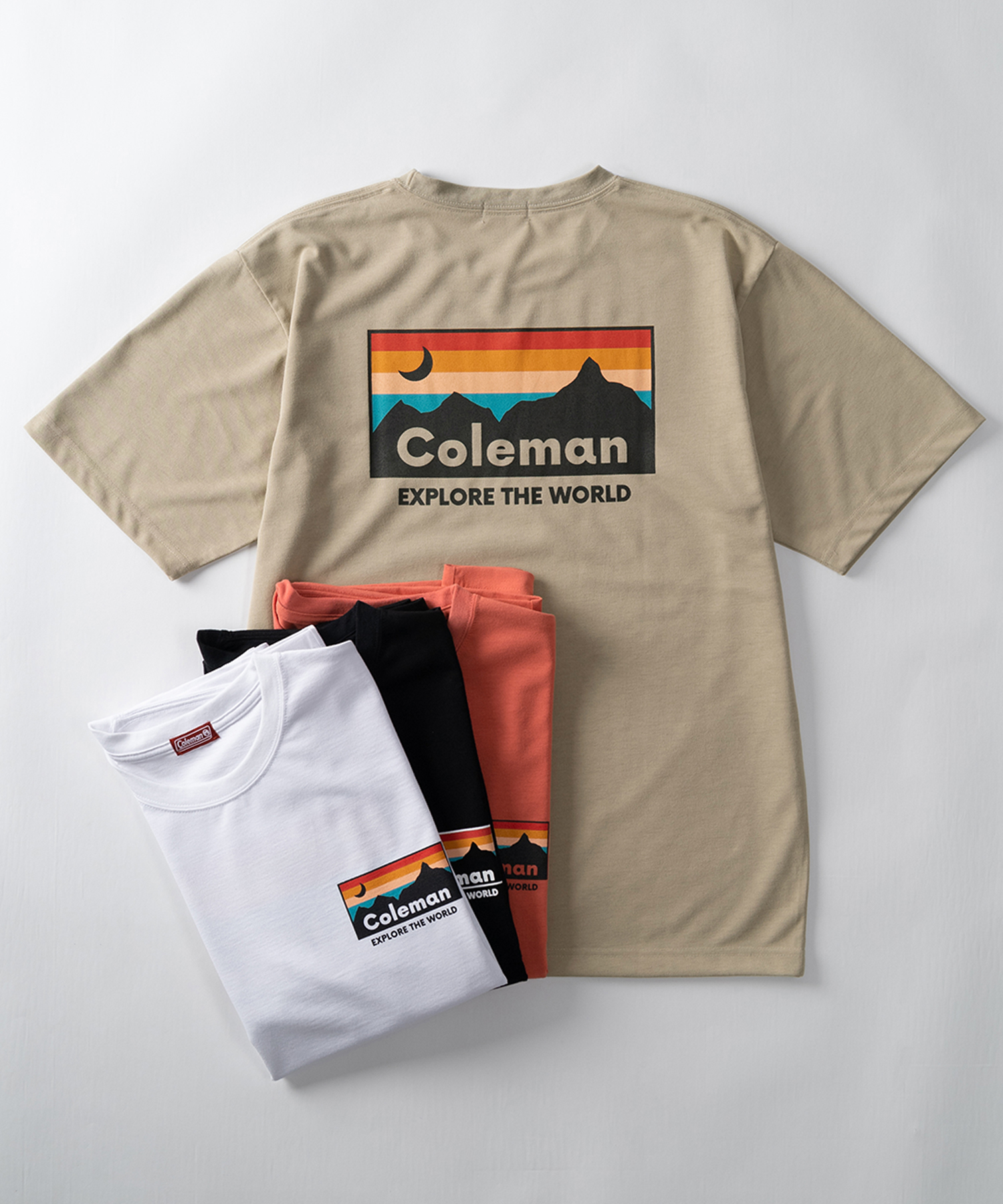 Coleman】 コールマン サンセットプリント 半袖Tシャツ/ワンポイント