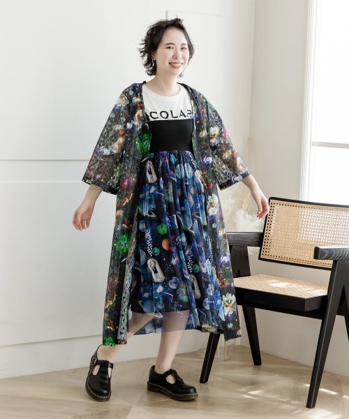 セール Off セットアップ対応商品 宇宙柄キャミワンピース スカラー Scolar D Fashion
