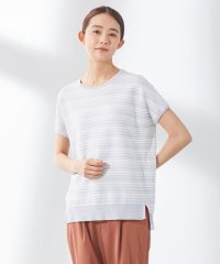 J.PRESS LADIES（LARGE SIZE）/【洗える・抗菌防臭】コットンアセテート ランダムガーター柄 ニット/504773834