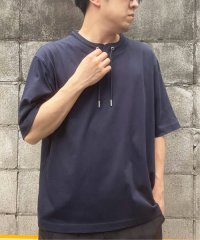 ikka/ヒヤットルーイカラー5分袖Tシャツ/504699609