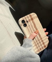 shopnikoniko/ショップニコニコ ShopNikoNiko タータンチェック スマホケース ma 【即納】 アイフォン スマホ カバー ケース チェック フェルト iPhone/504772947