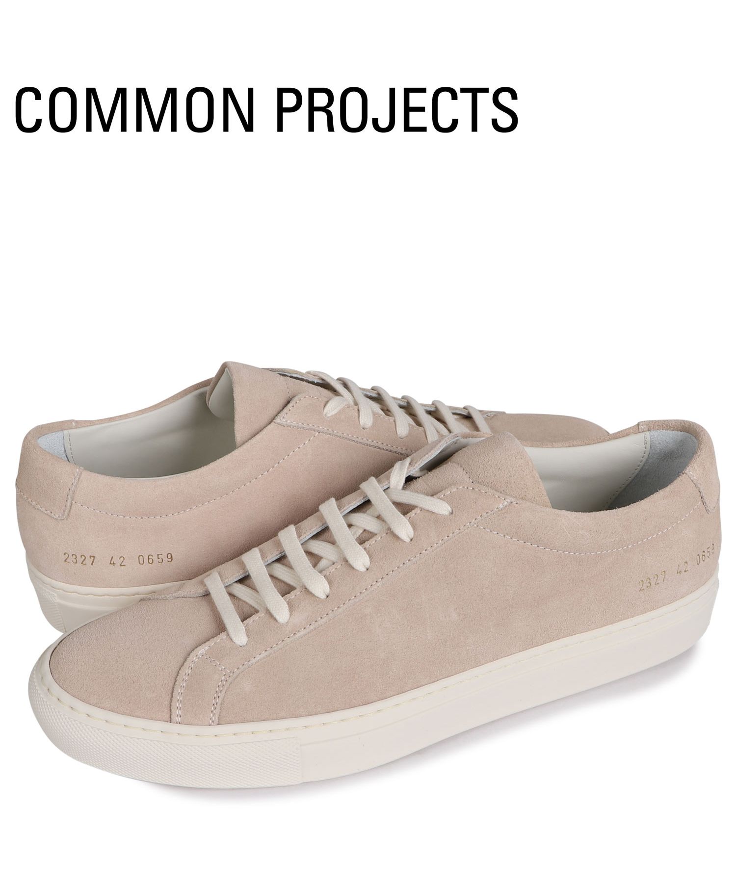 コモンプロジェクト Common Projects スニーカー アキレス ロー スエード メンズ ACHILLES LOW SUEDE ベージュ  2327－06(504773222) | コモンプロジェクト(CommonProjects) - d fashion