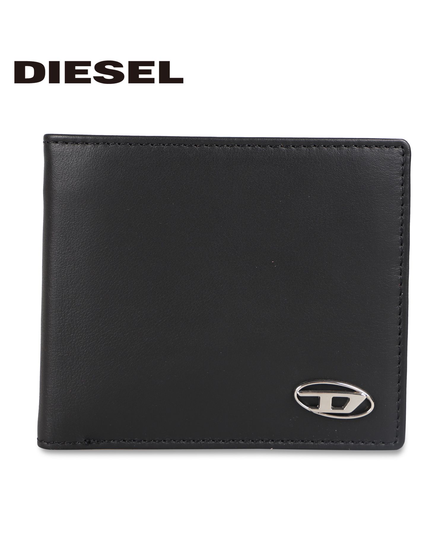 ディーゼル DIESEL 二つ折り財布 コンパクト リアルレザー - 折り財布