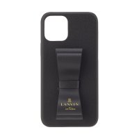LANVIN en Bleu(Smartphone case)/LANVIN en Bleu － Slim Wrap Case Stand & Ring Ribbon for iPhone 13 [ Black ]/504773406