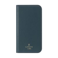 LANVIN en Bleu(Smartphone case)/LANVIN en Bleu － Folio Case Stand & Ring Ribbon 2－Tone for iPhone 13 [ Navy/Vint/504773414