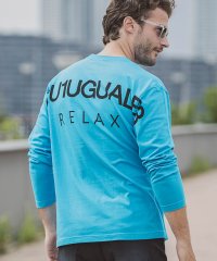 1PIU1UGUALE3 RELAX/ウノ ピゥ ウノ ウグァーレ トレ リラックス 1PIU1UGUALE3 RELAX バックロゴプリント長袖Tシャツ/504775495
