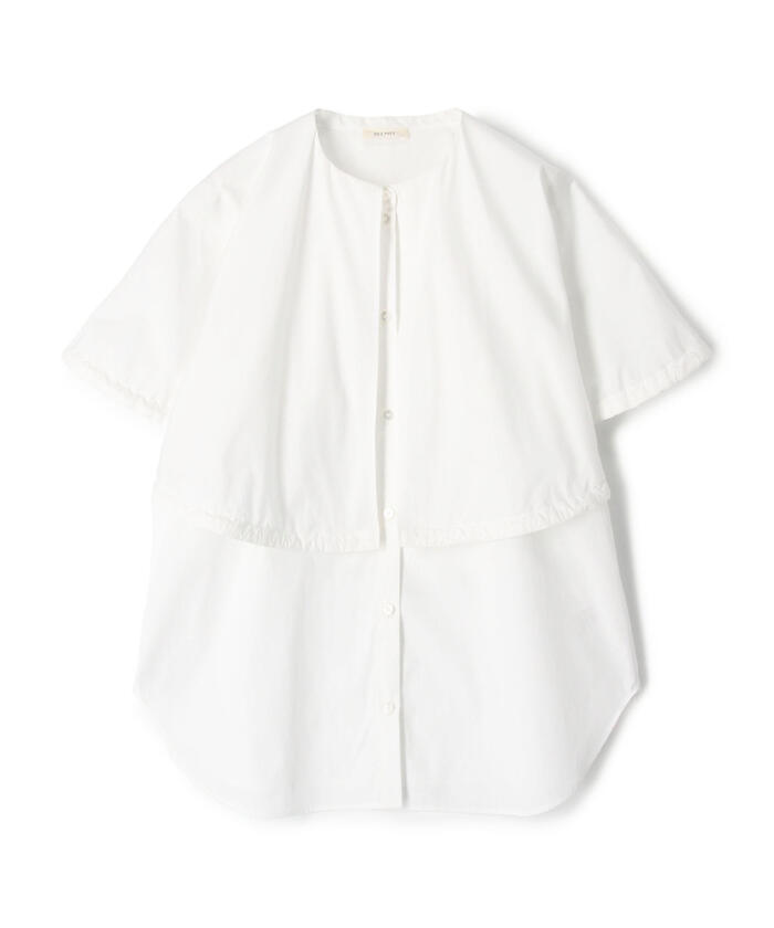 セール 40%OFF】コットン ケープカラーブラウス(504776985 セール 40%OFF】コットン ケープカラーブラウス(504776985