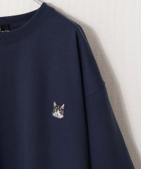 ZIP FIVE/動物ワンポイント刺繍半袖Tシャツ/ネコ/イヌ/クマ/504779186