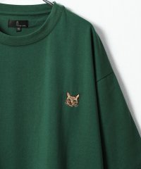 ZIP FIVE/動物ワンポイント刺繍半袖Tシャツ/ネコ/イヌ/クマ/504779186