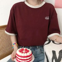 miniministore/バイカラーTシャツ 韓国半袖 カジュアル/504782928