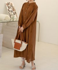 TeddyShop/テディショップ Teddyshop レディース 羽織れる2WAYパフスリーブナチュラルフレアシャツワンピ/504783159