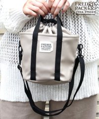 FREDRIK PACKERS/【FREDRIK PACKERS / フレドリックパッカーズ】EC限定カラーあり！DRAWSTRING MINI TOTE ECO LEATHER 2WAY巾着/504777701