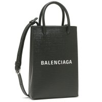 BALENCIAGA/バレンシアガ BALENCIAGA ショルダーバッグ ショッピング フォンホルダー ミニバッグ ブラック メンズ レディース BALENCIAGA 593826/504783074