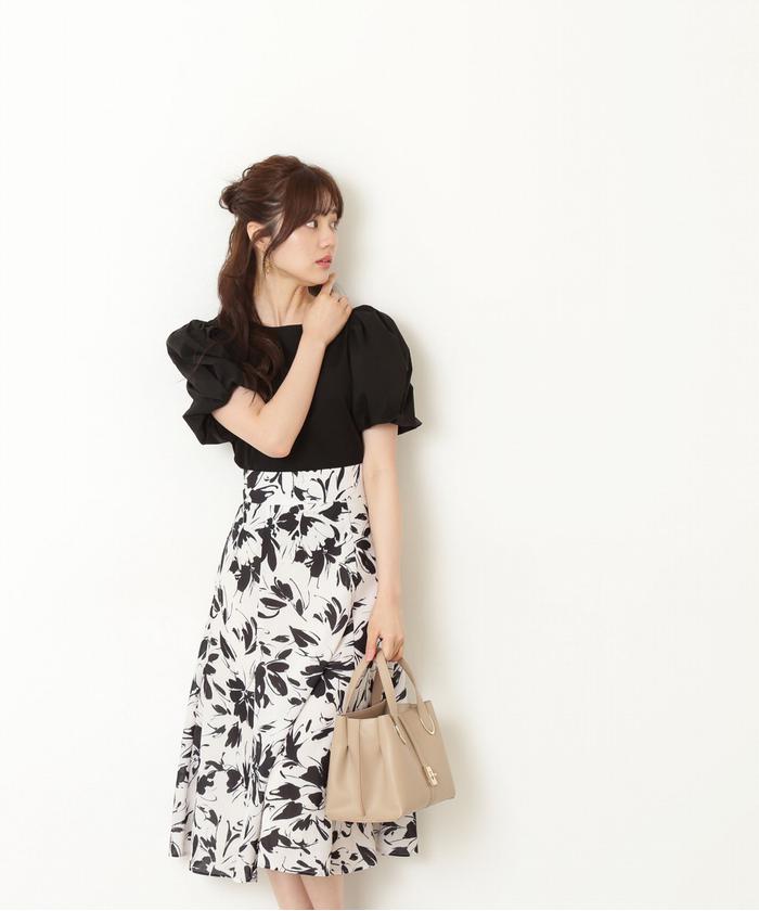 セール 50%OFF】サマーフラワーフレアスカート(504783876