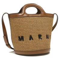 MARNI/マルニ MARNI ハンドバッグ ショルダーバッグ トロピカリア かごバッグ カゴバッグ バケットバッグ 2WAY ブラウン レディース MARNI SCMP0/504784483