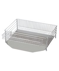 la base/特典付き ラバーゼ la base 水切りかご 大 縦置タイプ 3点セット 水切りラック ステンレス 有元葉子 DISH RACK DLM－8585/504786002