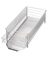 la base/ ラバーゼ la base 水切りかご スリム 横置タイプ 3点セット 水切りラック ステンレス スリム 有元葉子 DISH RACK DLM－8775/504786004