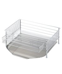 la base/特典付き ラバーゼ la base 水切りかご 小 縦置タイプ 3点セット 水切りラック ステンレス 有元葉子 DISH RACK LB－101/504786010
