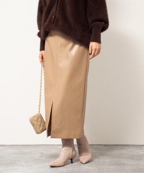 Nyde pollyfan 37 " セール 40%OFF】＜飯豊まりえさん着用＞フェイクレザーハイウエストタイトスカート(504773798) | ノーリーズソフィー(NOLLEY'S  sophi) - d fashion