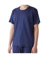 EPOCA UOMO/ エポカ ウォモ EPOCA UOMO Tシャツ 半袖 カットソー メンズ ヘンリーネック コットン シルク グレー ネイビー 0383－36/504785985