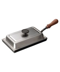 OTONANOTEPPAN/オトナノテッパン 大人の鉄板 大人の鉄板 鉄板 グリル 厚板 小 蓋付き IH ガス対応 鉄 日本製 オークス OTS8100/504786044