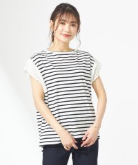 Feroux/【吸水速乾・洗える】レーススリーブ Tシャツ/504791606