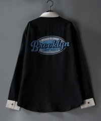 SITRY/シトリー SITRY 【SITRY】バックステッチ レギュラーカラーシャツ メンズ シャツ 刺繍 長袖シャツ/504745363