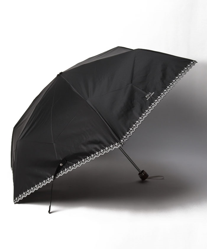 晴雨兼用折りたたみ日傘 大きめ ”フローラル刺繍”(504563850) | ポロ 