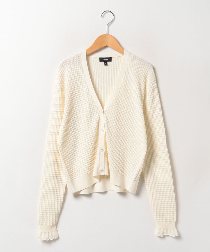 当店限定販売】 theory luxe カーディガン リネン100% オフ