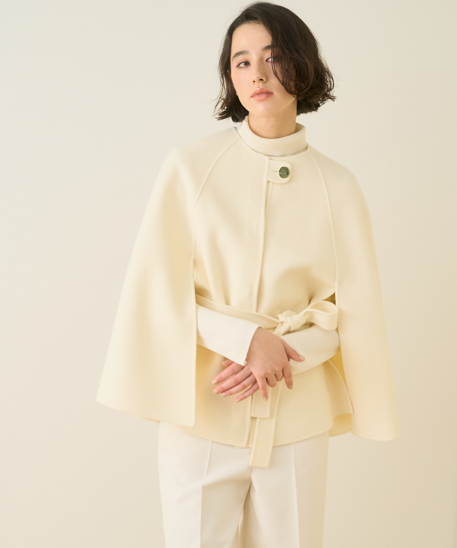 ANAYI/アナイ シャルムビーバーケープコート ANAYI/アナイ シャルムビーバーケープコート