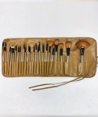 shoppinggo/ショッピングゴー shoppinggo メイクブラシセット24本入り 収納ポーチ付き 化粧ブラシセット ポーチ付き メイク道具 アイメイク メイクセット【返品不/504794143