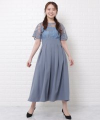 Lace Ladies/パーティードレスハイウエストワンピースレース袖/504794584