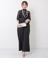 Lace Ladies/レースレディース Lace Ladies レース切替ハイウエストワイドパンツドレス/504794586
