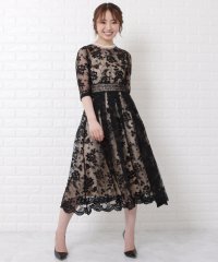 Lace Ladies/レースレディース Lace Ladies 総レースウエストマークワンピースドレス/504794588
