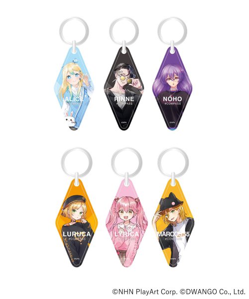 コンパスコラボアクリルキーホルダー コンプリートセット ウィゴー Wego D Fashion コンパスコラボアクリルキーホルダー コンプリートセット ウィゴー Wego D Fashion