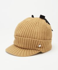 LANVIN SPORT/ベロアリボン&パールニットキャップ【アウトレット】/504779649