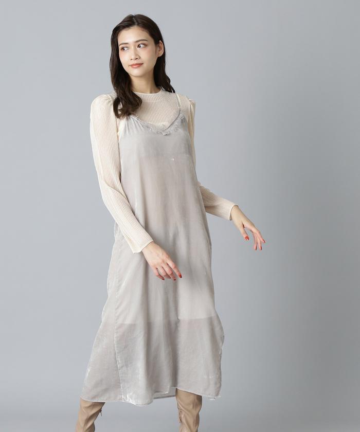 セール 60%OFF】シアートップスキャミワンピースセット