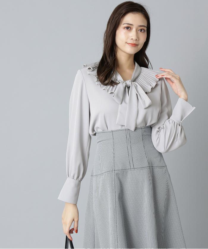 プリーツフリルリボンタイブラウス | JILL by JILL STUART（ジル