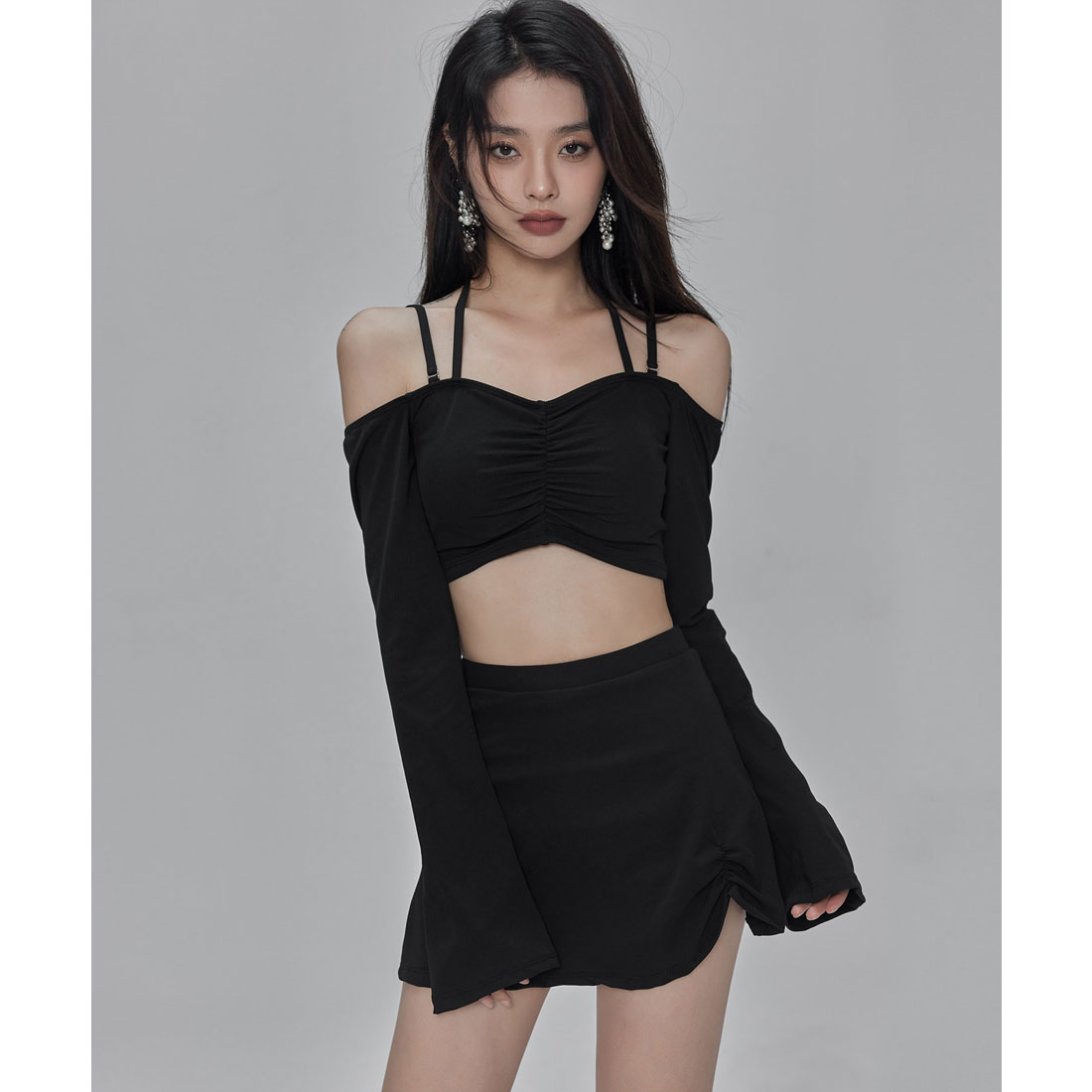 オシャレボ OSYAREVO 【ネット限定】オフショルダー ロング
